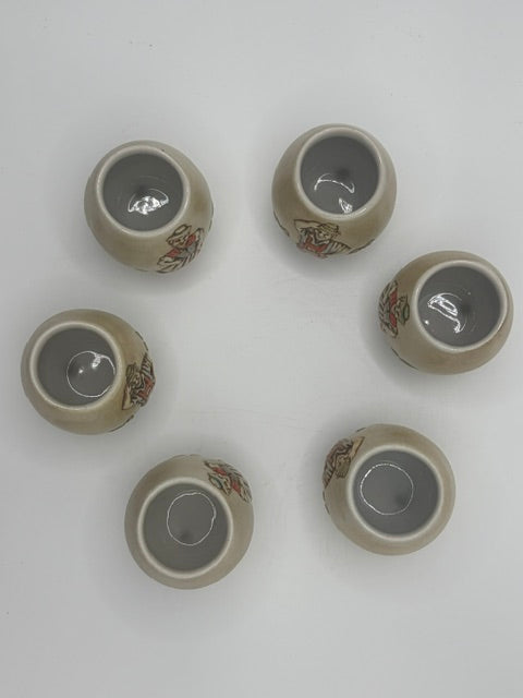Ceramic German shot glass set