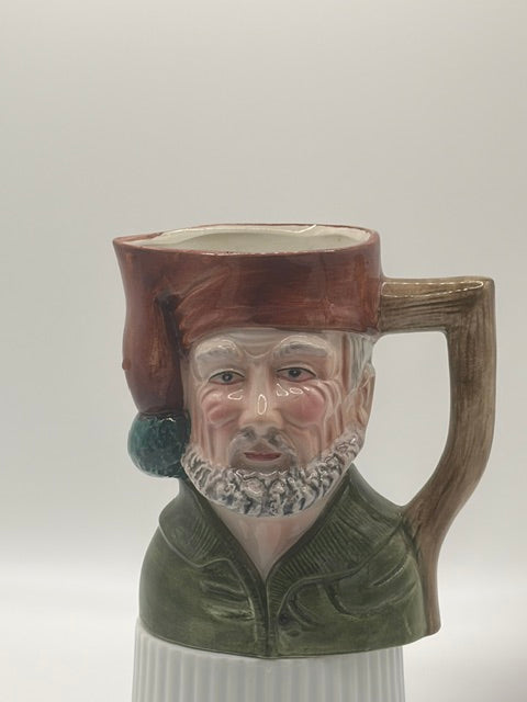 Vintage Man in Pajamas Character Mug 4"